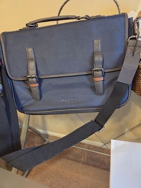 Ted Baker London Navy Men's Messenger/Satchel Bag Briefcase NEW WITH TAGS